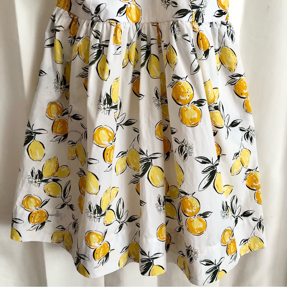 Free Assembly lemon print halter fit and flare cotton dress size S NWT - Picture 5 of 12